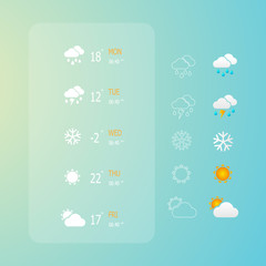 weather web icons set