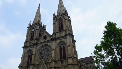 Guangzhou Sacred Heart Cathedral - The stone church Soaring 1888 Catholic cathedral, one of only a few in the world constructed completely of granite