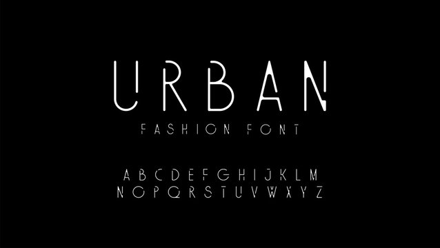 urban fashion modern alphabet. designs for logo, Poster, Invitation, etc. Typography font uppercase. vector illustrator