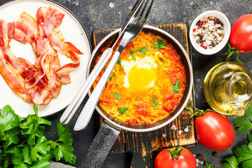 Shakshuka with tomatoes