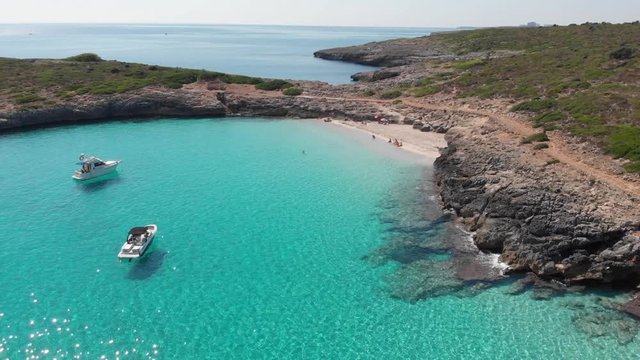 Shots on the most beautiful beach in Mallorca - Cala Varques. The amazingly clear, light blue water makes this place magical.