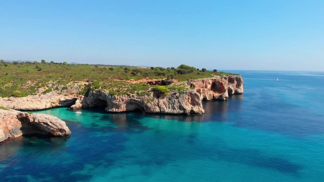 Shots on the most beautiful beach in Mallorca - Cala Varques. The amazingly clear, light blue water makes this place magical.