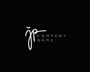 J P Initial handwriting logo