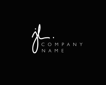 J L Initial handwriting logo