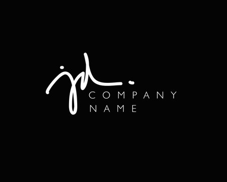 J D Initial handwriting logo