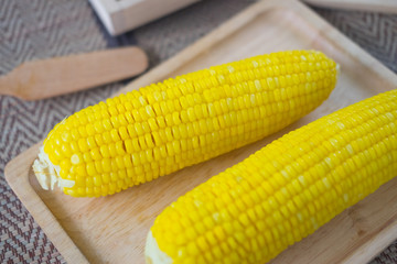 Boiled sweet corn