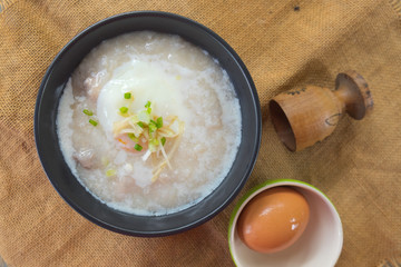 Porridge rice gruel