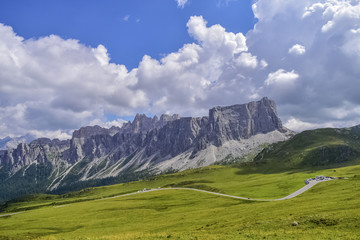 Obraz premium Dolomites Mountains Italy Cortina D'Ampezzo Giau Pass
