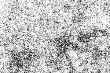 Texture of scratches, cracks, dust, chips, scuffs. Abstract monochrome grunge background. Vintage black and white surface. Vector dark dirty pattern