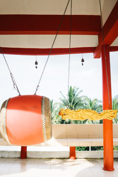 Large Chinese temple complex during the Chinese New Year