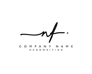 N F Initial handwriting logo