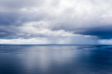 Ocean and storm cloud