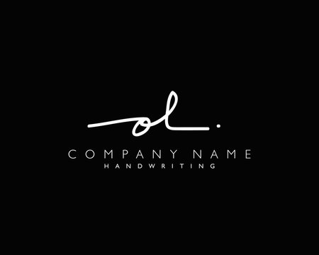 O L Initial handwriting logo