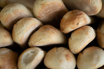 Fresh baked bread loaves