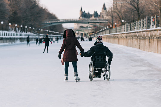 Skating on the canal