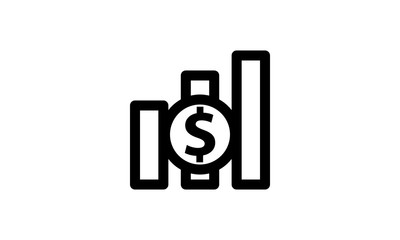 Money Template Icon Isolated