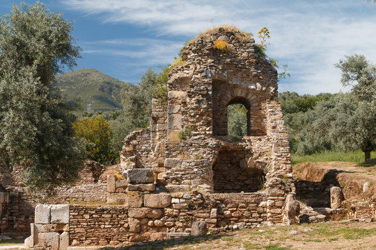 Ruins of the ancient town Nysa on the Maeander, Turkey