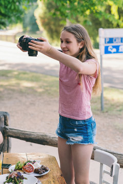 Tween girls budding 