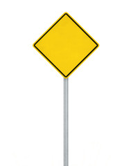 Blank Traffic Sign Isolated