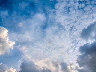 Emotion blurred of cloud in summer, defocused in subject. Abstract blur background of cloudy in day time. A beautiful in nature of cloud and sky. Atmosphere nature in tropical zone.