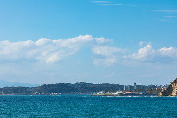 (神奈川県ｰ風景)葉山港から見る逗子マリーナ側風景３
