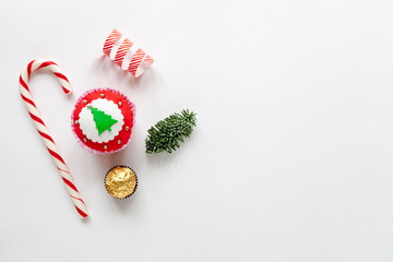 Christmas background with decor