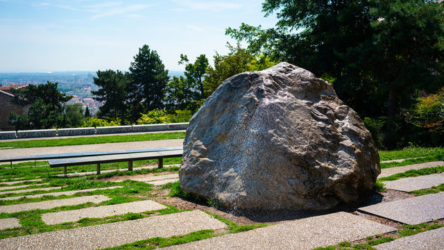 Gros Caillou Big Pebble in Croix-Rousse neighborhood in Lyon France