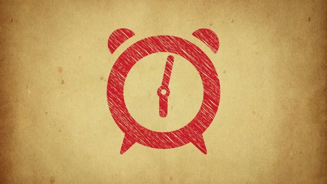  Animation icon in drawing style. Animation in stop motion style. Animation of seamless loop.