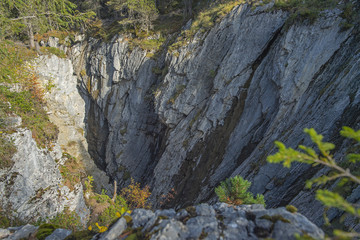 Fototapeta na wymiar Gletscherschlucht, Rosenlaui, bei Meiringen BE, Schweiz