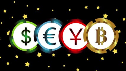 Animation currencies in stars