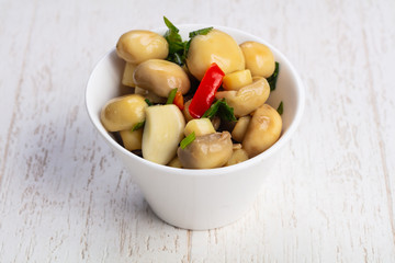 Tasty pickled mushrooms
