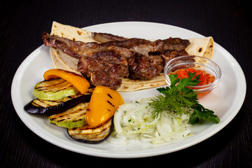 Delicious lamb loin