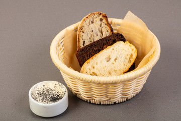Basket with bread