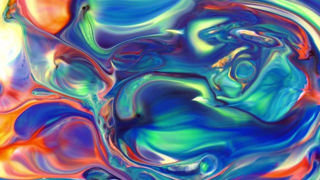 Abstract Colorful Paint Ink Liquid Explode Diffusion Psychedelic Blast