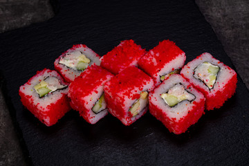 Japanese roll with prawn