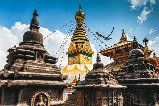 Swayambhunath pagoda in Nepal