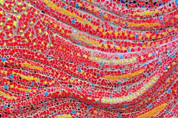 Colorful pattern of ceramic for background.