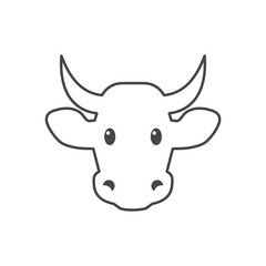 Cow icon, Cow head icon, Cow logo