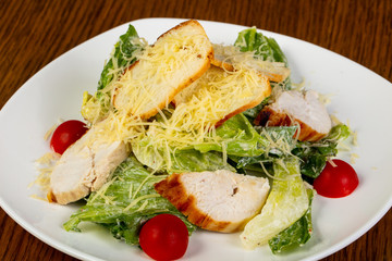 Caesar salad with chicken
