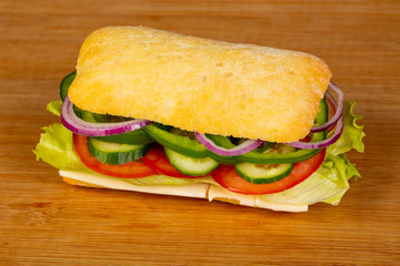 Panini with cheese