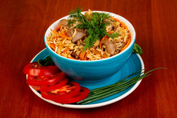 Uzbek traditional plov