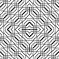 Design seamless monochrome geometric pattern
