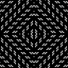 Design seamless monochrome geometric pattern