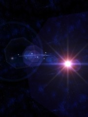 Space Ship Passenger Liner 3d Illustration
