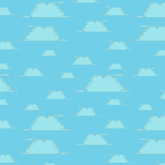Fototapeta premium pattern seamless sky cloud blue background