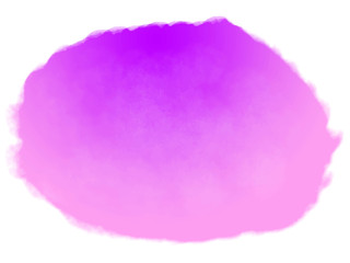 Oval shape purple watercolor