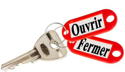 clé ouvrir fermer
