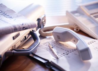 電話のあるビジネスシーン