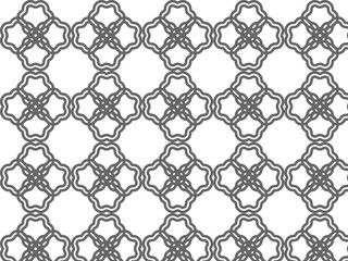 Repeating flower vector pattern