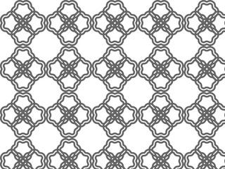 Repeating flower vector pattern